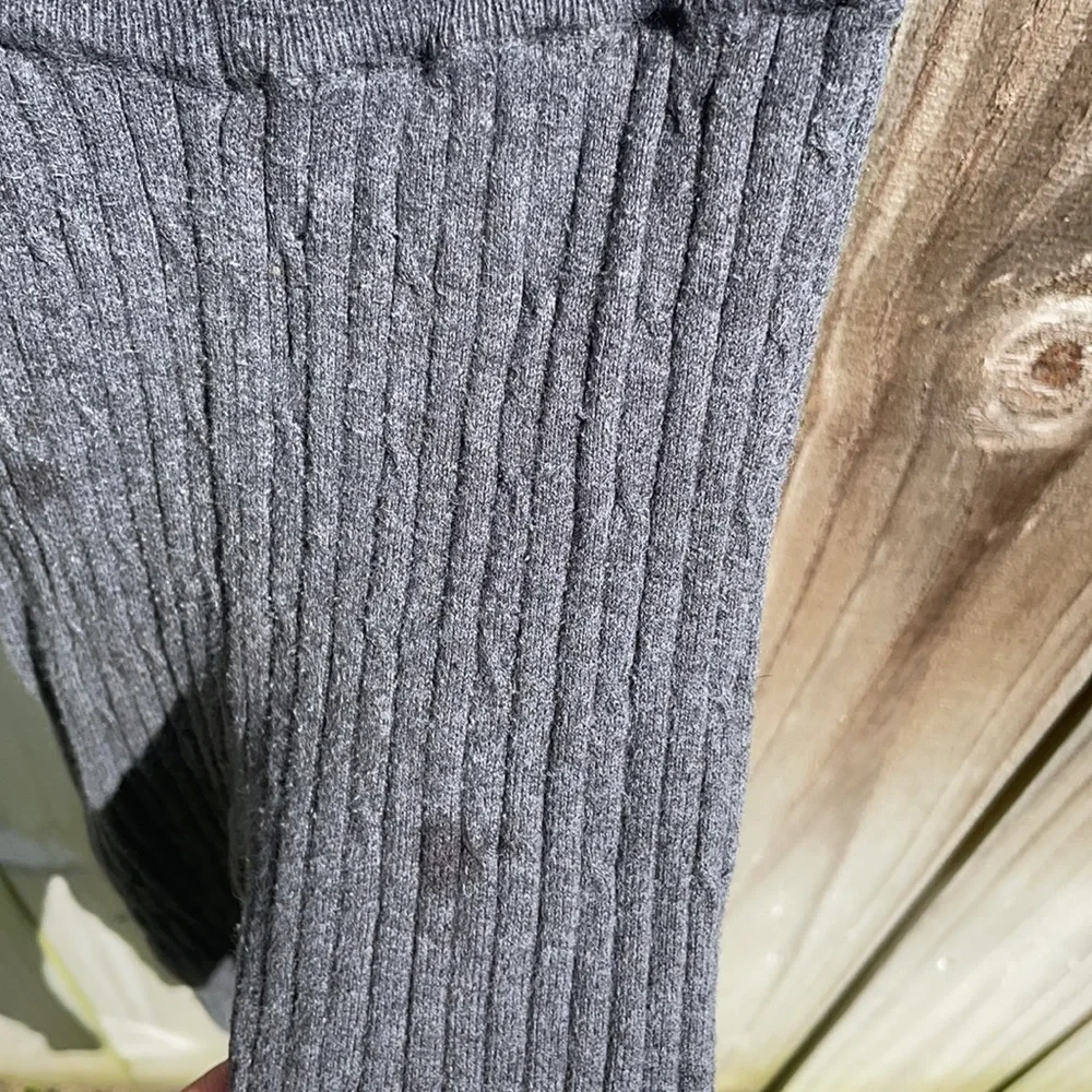 H&M Dark Grey footless tights/leggings (size 4-5)